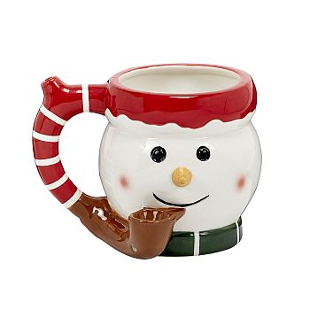[FASH-06020] FASHIONCRAFT CERAMIC SNOWMAN MUG #82507