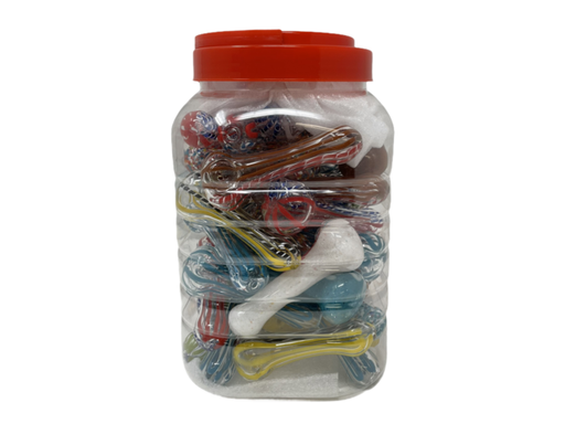 [GLAS-22333] GLASS PIPE 3" DICRO 40CT JAR