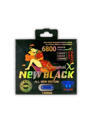 [INTREF01640] SAMURAI X NEW BLACK 6800MG BOX OF 24