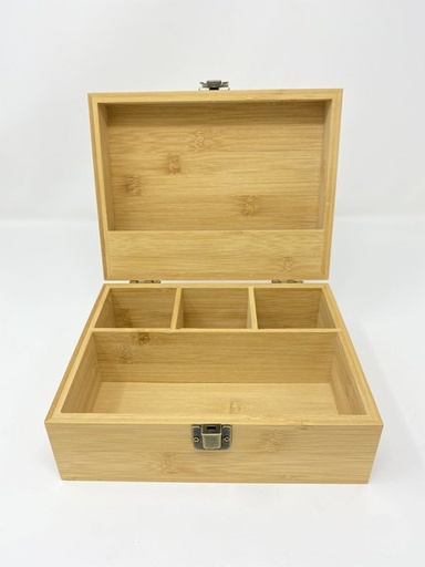 [ITM031121021490] NEVER XHALE BAMBOO STASH BOX WITH LATCH LARGE #30486