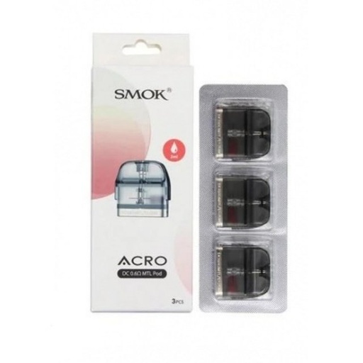 [ITM050122022500] SMOK ACRO DC 0.6OHM MTL POD 3CT