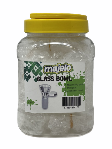 [ITM050821019627] MAJELO GLASS BOWL 18MM MALE JOINT 20CT