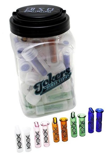 [ITM060521017944] TOKERS DNA COLOR GLASS TIPS 40CT JAR