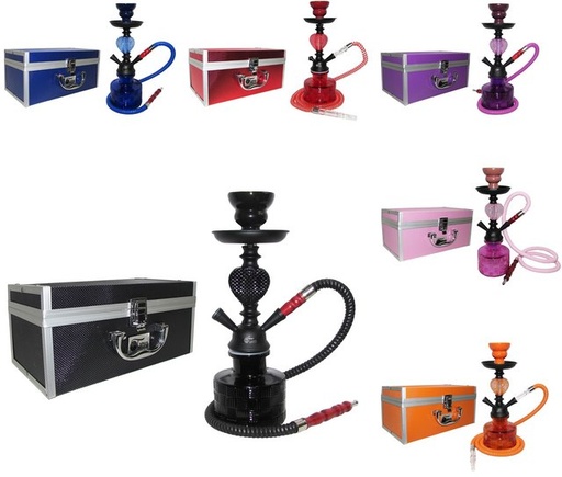 [ITM060720010823] TANYA DR STRANGE 2HOSE HOOKAH CASE ASSORTED COLORS