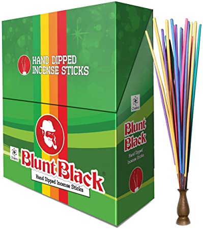 [ITM080920014225] BLUNT BLACK HAND DIPPED INCENSE STICKS BOX OF 72