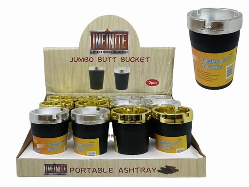 [ITM100122022557] INFINITE JUMBO BUTT BUCKET CAR ASHTRAY BOX OF 12 #JL-086S-2