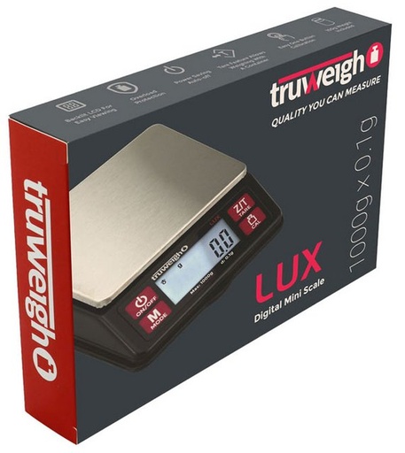 [ITM120121015662] TRUWEIGH LUX SCALE 1000G X 0.1G BLACK