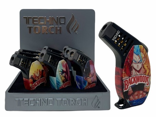[ITM120821019861] TECHNO TORCH BACKWOODS X DRAGON BALL SLANT TORCH LIGHTER #12156BWDB BOX OF 9