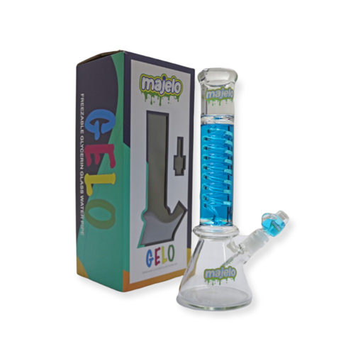 [ITM131021021129] MAJELO GELO FREEZABLE GLYCERINE GLASS WATER PIPE ASSORTED COLORS