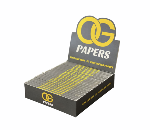 [ITM170921020407] OG PAPERS KING SIZE SLIM UNBLEACHED PAPERS BOX OF 25