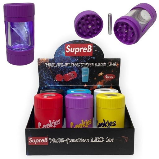 [ITM191121021800] SUPREB MULTI FUNCTION LED JAR BOX OF6 #JL-060Y