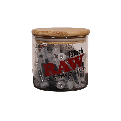 [ITM220521018207] RAW BLACK GLASS TIPS 50CT JAR