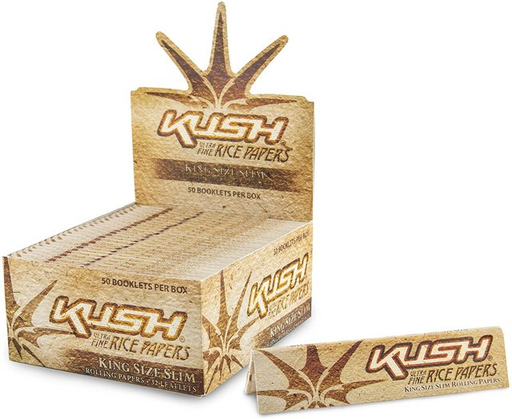 [ITM230620010162] KUSH ULTRA FINE KINGSIZE SLIM RICE PAPERS 50CT