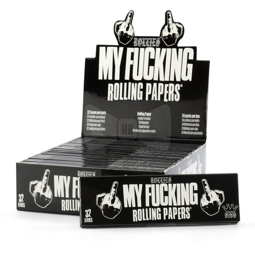 [ITM230620010299] ROLLIES MY FUCKING KINGSIZE ROLLING PAPERS 32CT BOX OF 24