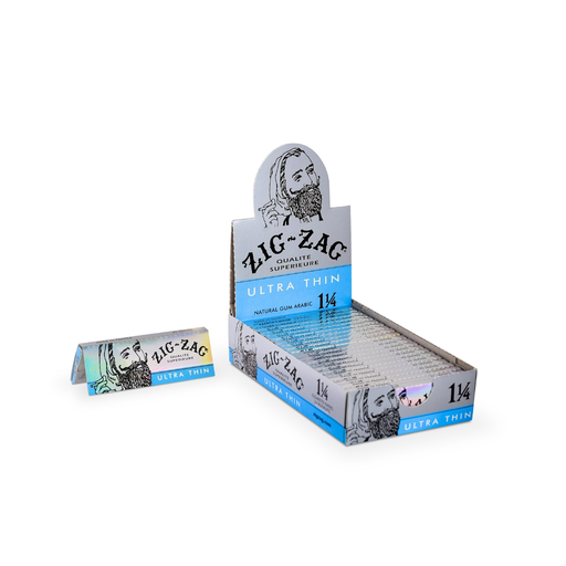 [ITM230620010316] ZIG ZAG 1.25 ULTRA THIN 24 BOOKLET CIGARETTE PAPERS