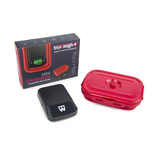 [ITM230620010370] TRUWEIGH MINI CRIMSON BOWL SCALE 100G X 0.01G RED