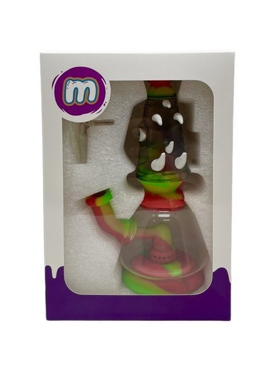 [ITM23062071757175] MAJELO SILICONE 7" PLANKTON WATER PIPE
