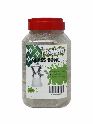 [ITM240821020165] MAJELO GLASS BOWL 18MM FEMALE JOINT 20CT