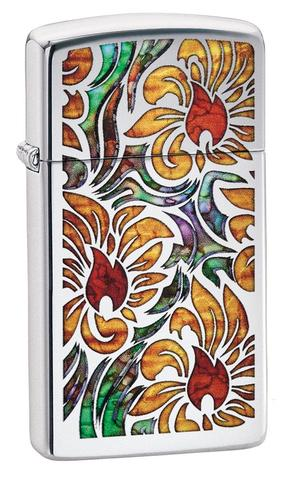 [ITM280321017104] ZIPPO LIGHTER FUSION FLORAL DESIGN 29702
