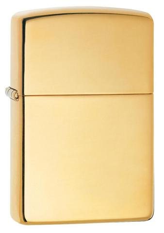 [ITM280321017108] ZIPPO LIGHTER REGULAR HIGH POLISH BRASS 254B