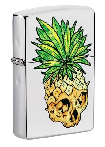 [ITM280321017131] ZIPPO LIGHTER LEAF SKULL PINEAPPLE 49241