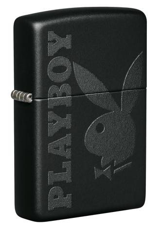 [ITM280321017143] ZIPPO LIGHTER PLAYBOY BLACK 49342