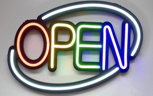 [LED -23670] LED NEON SIGN 61*38CM #ME07 (OPEN) DESIGN