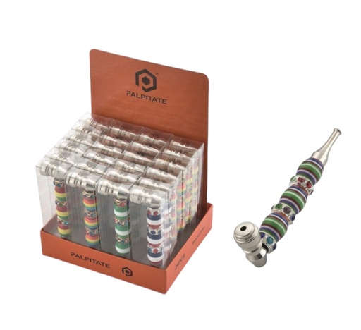 [PALP-20245] PALPITATE METAL PIPE ASSORTED COLORS #PI-022 BOX OF 24