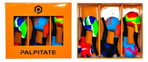 [PALP-25863] PALPITATE SILICONE CIGARETTE PIPE MIX COLOR #PI-003 BOX OF 6