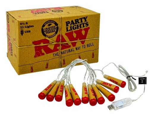 [RAW -19876] RAW PARTY STRING LIGHTS 6.5FT