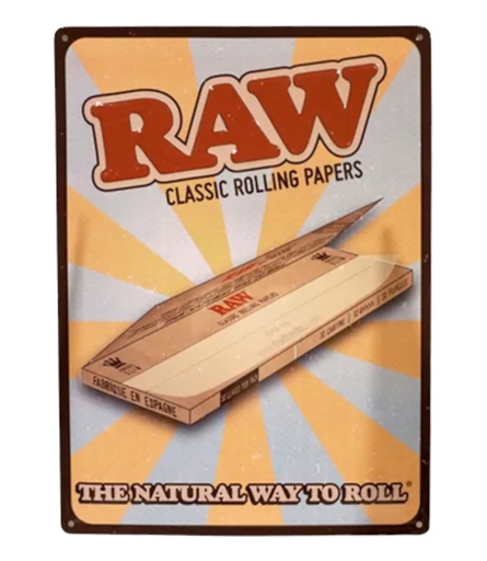 [RAW -27398] RAW RETRO TIN SIGN