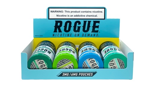[ROGU-07987] ROGUE NICOTINE POUCHES 3MG/6MG COMBO 20CT DISPLAY