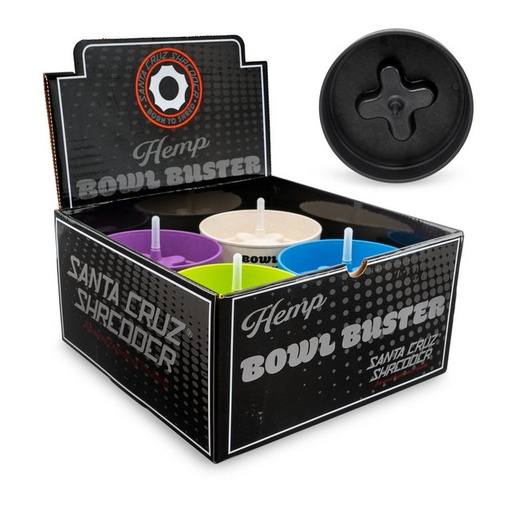 [SANT-09551] SANTA CRUZ SHREDDER HEMP BOWL BUSTER BOX OF 12