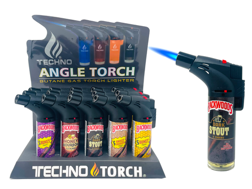 [TECH-06091] TECHNO TORCH #00139-BWM3 BACKWOODS DESIGN TORCH LIGHTERS BOX OF 15