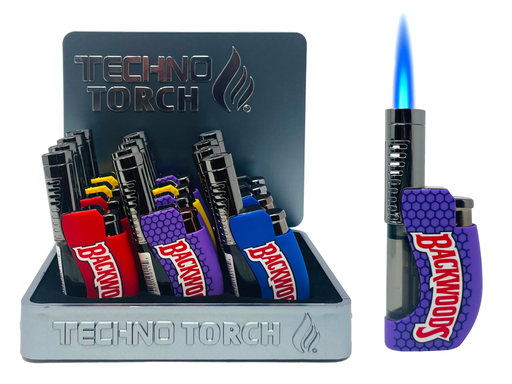 [TECH-06116] TECHNO TORCH #19011-BW1 BACKWOODS DESIGN TORCH LIGHTERS BOX OF 12