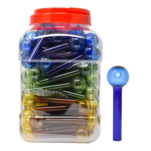 [Temp-HAM-000605] 4" COLORED GLASS OIL BURNER 90CT JAR
