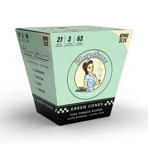 [Temp-HAM-001142] BLAZY SUSAN KING SIZE GREEN CONES 3CT BOX OF 21