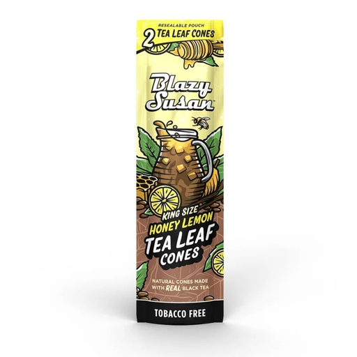 [HAMP-INT-00000155] BLAZY SUSAN KING SIZE HONEY LEMON TEA CONES 2CT BOX OF 10
