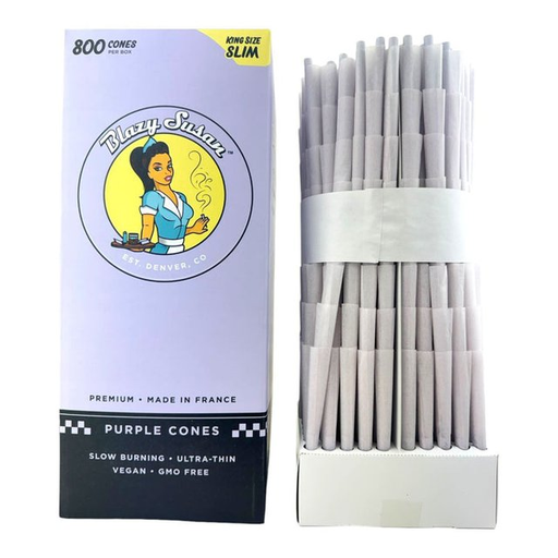 [Temp-HAM-001145] BLAZY SUSAN KING SIZE SLIM PURPLE CONES 800 PER BOX