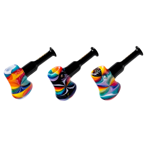 [Temp-HAM-001331] CHEECH HAMMER OF JUSTICE 5" GLASS HAND PIPE ASSORTED COLORS #CH-PIPE-248 A