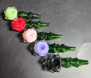 [Temp-HAM-002151] GLASS HAND PIPE 5" #HPG-0015 ASSORTED COLORS