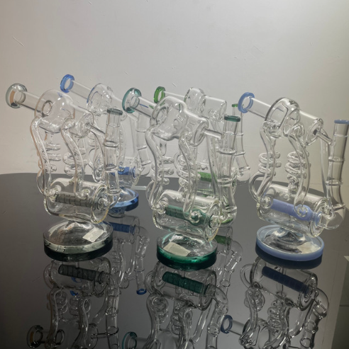 [Temp-HAM-002164] GLASS WATER PIPE 10" #XT-0021 ASSORTED COLORS