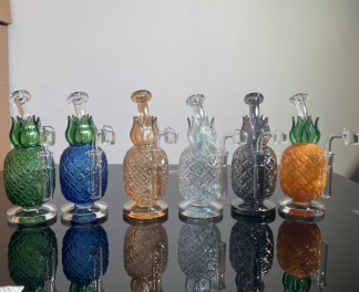 [Temp-HAM-002181] GLASS WATER PIPE 8.5" #WP-PINE ASSORTED COLORS