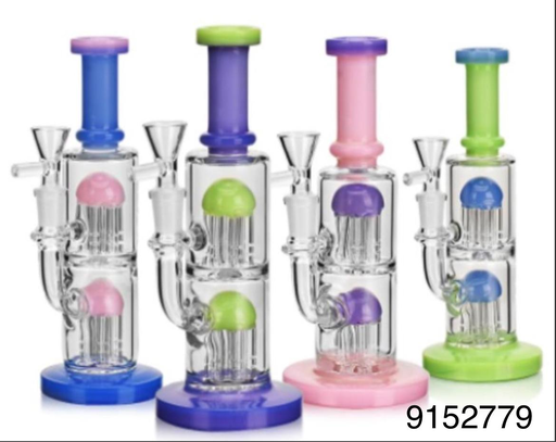 [Temp-HAM-002187] GLASS WATER PIPE #9152779 ES23529 ASSORTED COLORS