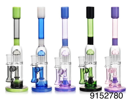 [Temp-HAM-002188] GLASS WATER PIPE #9152780 ES2370 ASSORTED COLORS