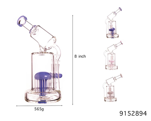 [Temp-HAM-002201] GLASS WATER PIPE #9152894 FGP6136 ASSORTED COLORS