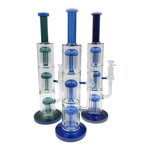 [Temp-HAM-002429] HIPSTER XD-69PG 18" TRIPLE LEVEL 8 ARM TREE PERK WATER PIPE