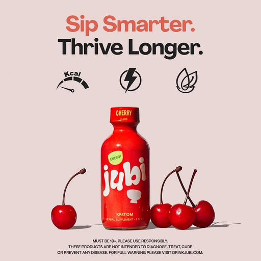 [Temp-HAM-002576] JUBI KRATOM SHOT CHERRY ENERGY SHOT BOX OF 12