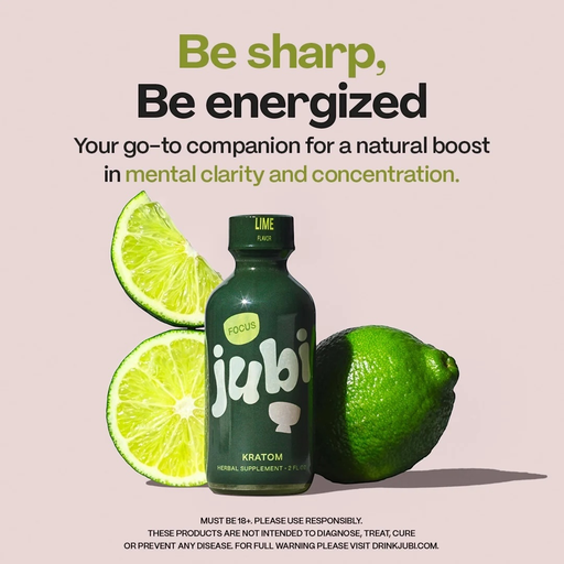 [Temp-HAM-002577] JUBI KRATOM SHOT LIME FOCUS & ENERGY SHOT BOX OF 12