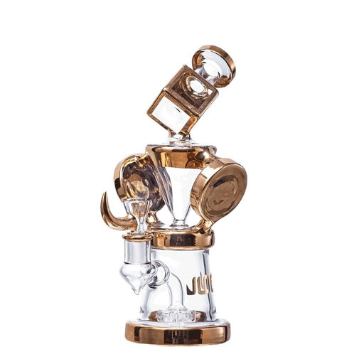 [Temp-HAM-002598] JUICYJ I SEE YOUR CUBE AND I RAISE YOU A CIRCLE GLASS WATER PIPE #JJ-275